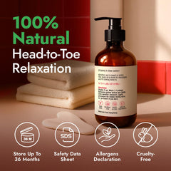 Light-protective bottle packaging of H'ana Relaxing Massage Oil