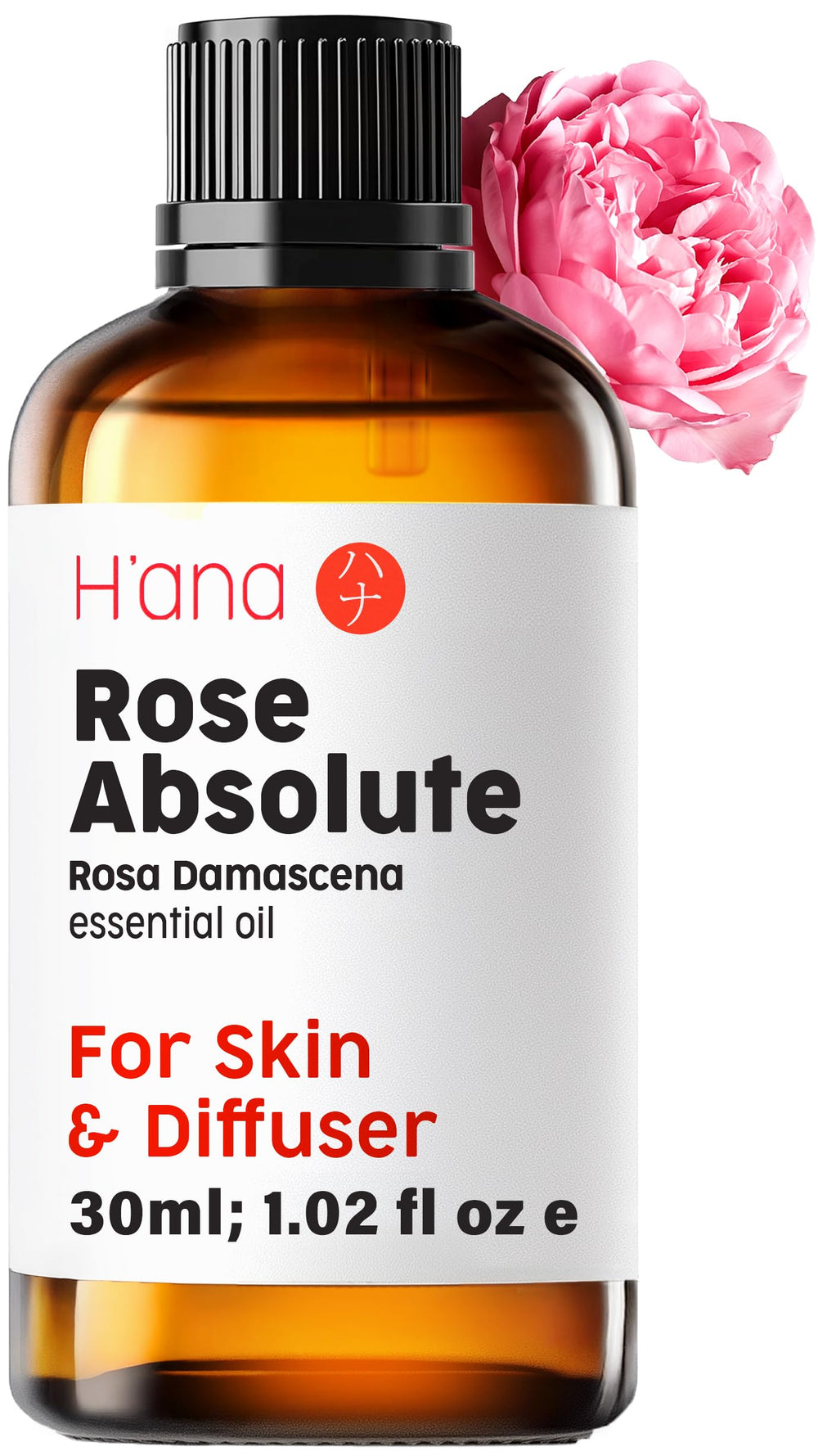 H'ana Rose Essential Oil bottle suitable for diffuser and aromatherapy