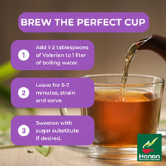 Packaging for Hanan Valerian Root Tea