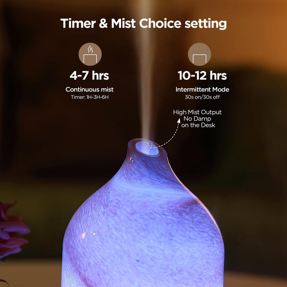 Diffuser featuring separate mist and light controls