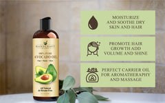 Skin care application with avocado oil