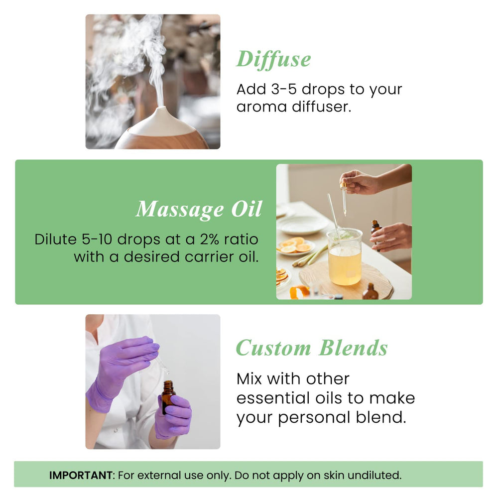 Basil essential oil ideal for diffuser and aromatherapy