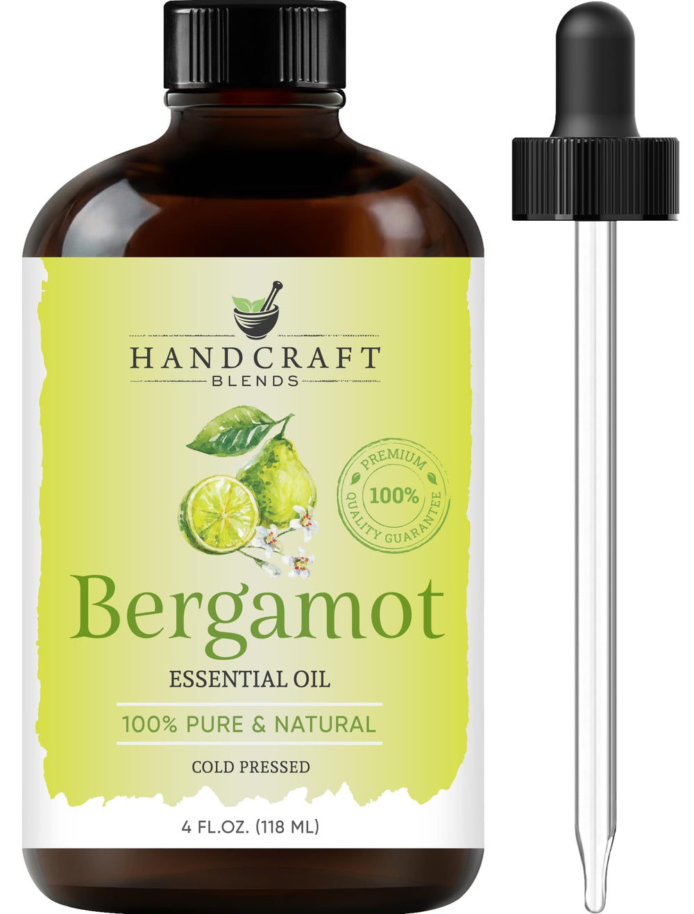 Handcraft Blends bergamot essential oil bottle 4 oz