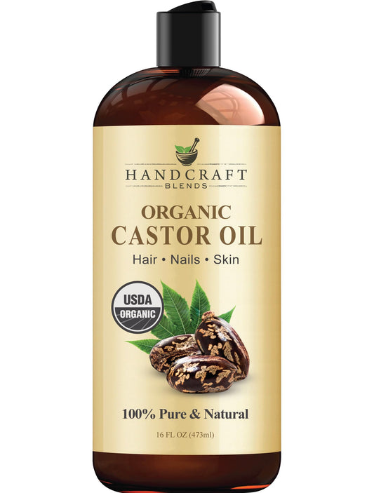 Handcraft Blends Organic Castor Oil 16 oz bottle