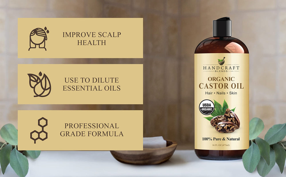 Castor oil for skin and body massage