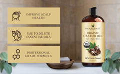 Castor oil for skin and body massage