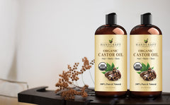 Castor oil bottle with dropper top