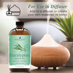 Pure eucalyptus essential oil in glass bottle