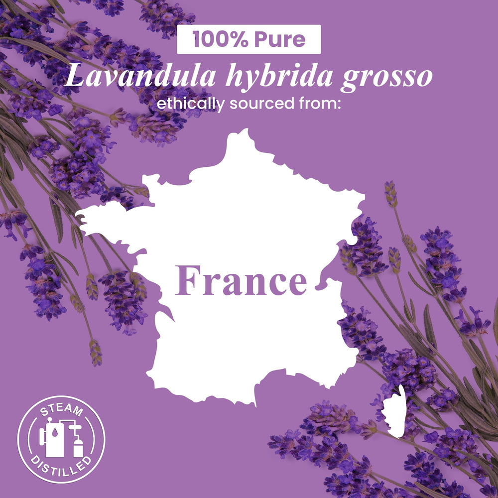 Lavender essential oil used in candle and soap making