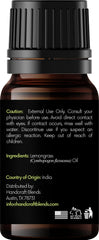 Two-pack of lemongrass essential oil in amber bottles
