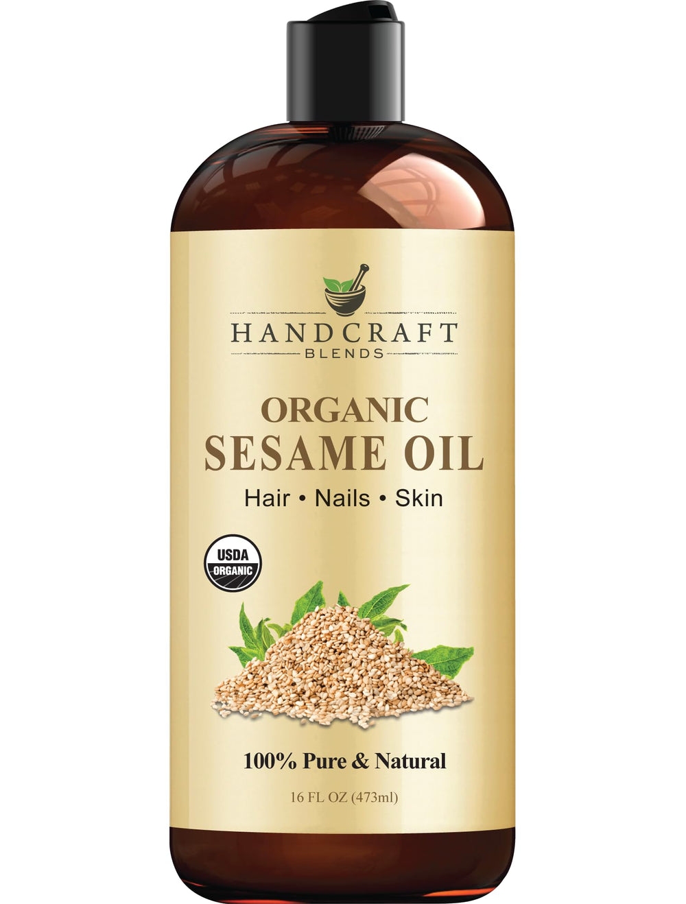 Handcraft Blends Organic Sesame Oil 16oz bottle