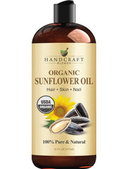 Handcraft Blends USDA Organic Sunflower Oil bottle 16 fl oz - front view