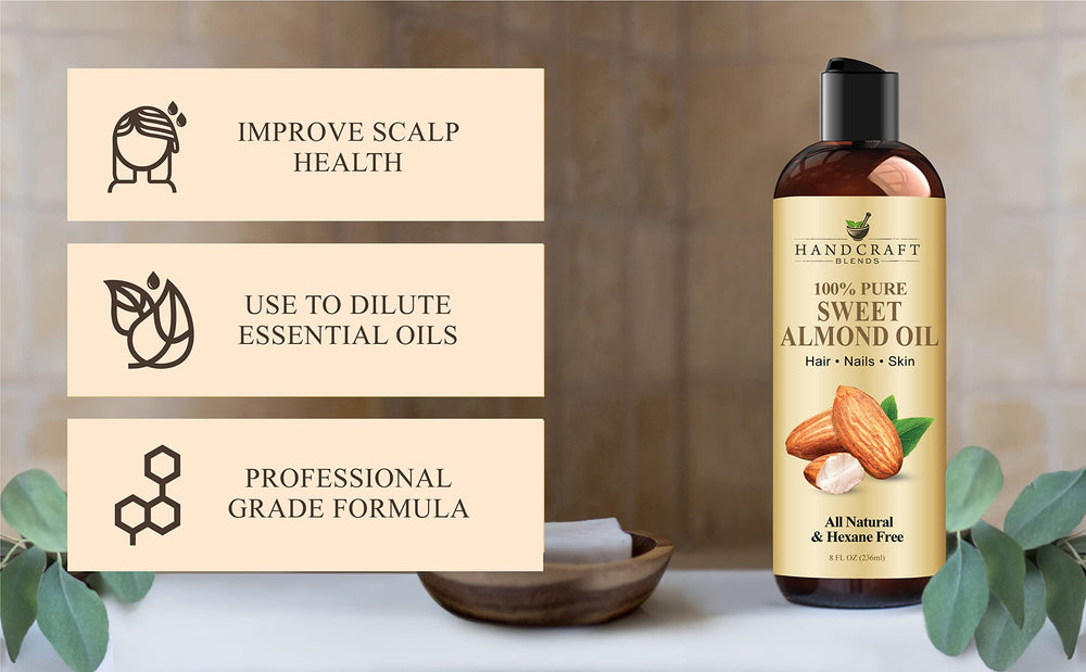 Sweet almond oil applied to skin
