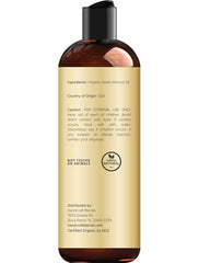Premium hexane-free almond oil for skin, hair and massage