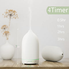 Close-up of handcrafted ceramic aromatherapy diffuser