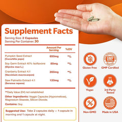 Pumpkin seed extract ingredient detail for Happee bladder supplement