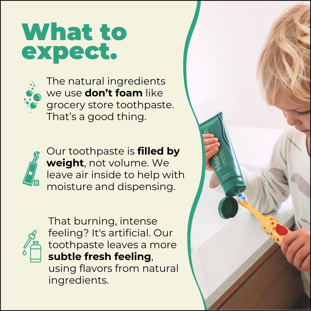 Vanilla Frosting flavor toothpaste suitable for kids and adults