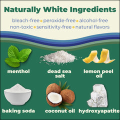 Natural mineral blend used in Happy Tooth whitening strips