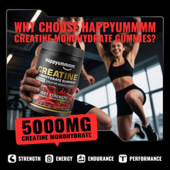 Close-up of strawberry-flavored creatine gummy