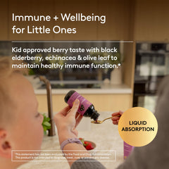 Serving suggestion showing 1 teaspoon dose for kids