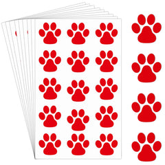 Harloon paw print tattoos add bold red flair for parties and cheer routines.
