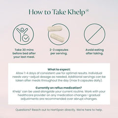 HartSpan Khelp nighttime-use—taking before bed for rest comfort.