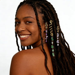 HausHr crystal beaded braid accessories highlight color and texture