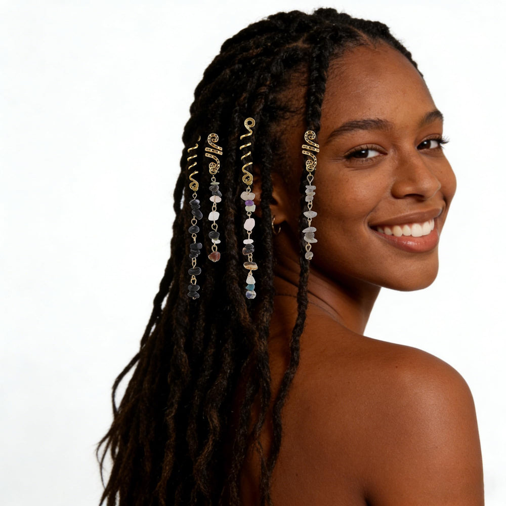 HausHr modular hair jewelry 12-piece set ready for mix and match looks.