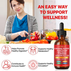 Ingredients blend including hawthorn, beetroot, and turmeric