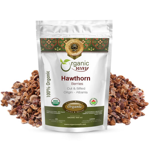 Cut and sifted Hawthorn Berries from Albania, 1 lb