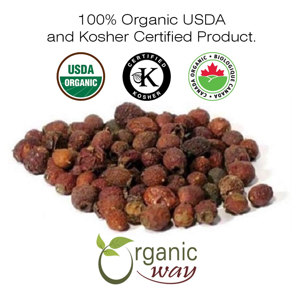 USA packaging for Organic Way Hawthorn Berries Cut & Sifted