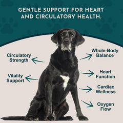 Organic label on hawthorn berries packaging for pets