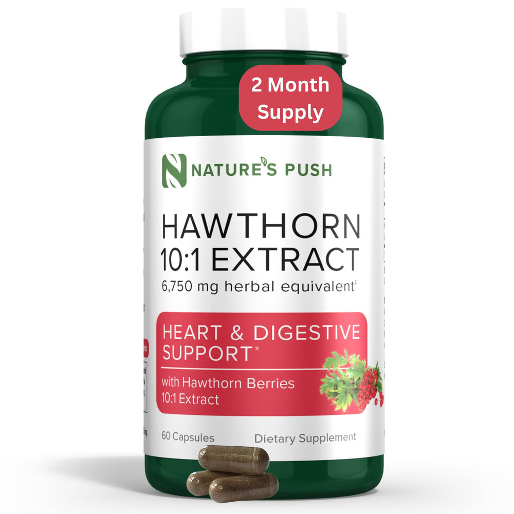 Hawthorn berry 10:1 extract capsules bottle