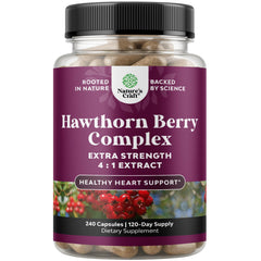 Bottle of High Strength Hawthorn Berry Capsules
