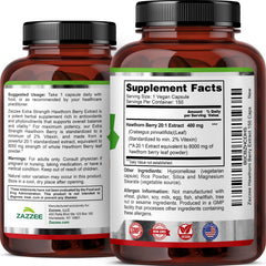 Close-up of Hawthorn Berry extract 8000mg strength 20:1