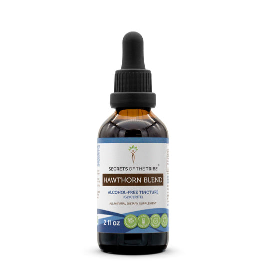 Secrets of the Tribe Hawthorn Blend Tincture Alcohol-Free bottle