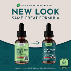 Hawthorn tincture drops for cardiovascular support in pets