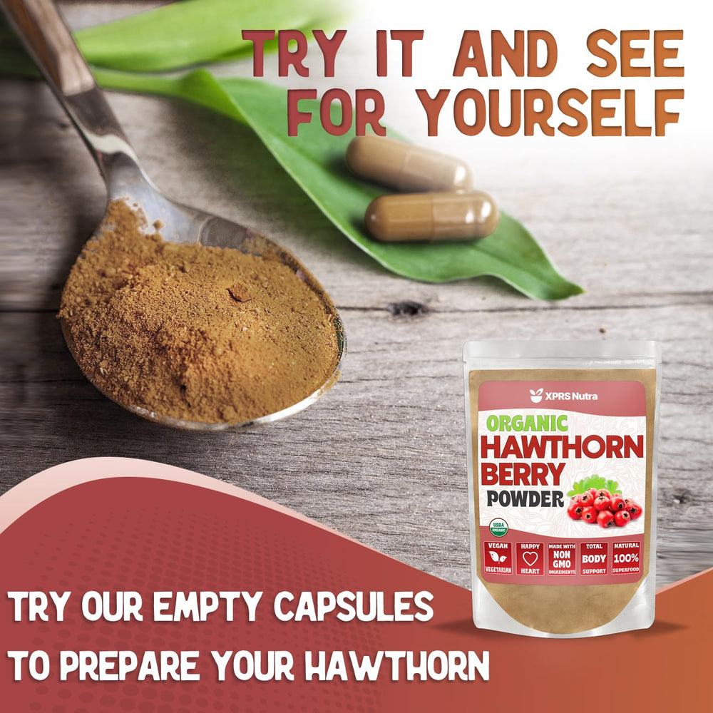 Hawthorn berry powder added to smoothie