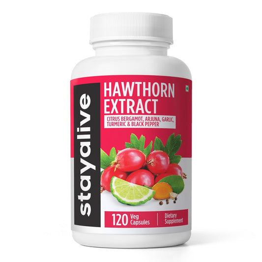 STAY ALIVE Hawthorn Berry Capsules bottle front view