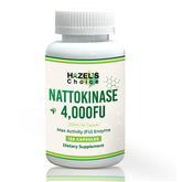 Front view of Hazel's Choice Nattokinase 4000 FU bottle