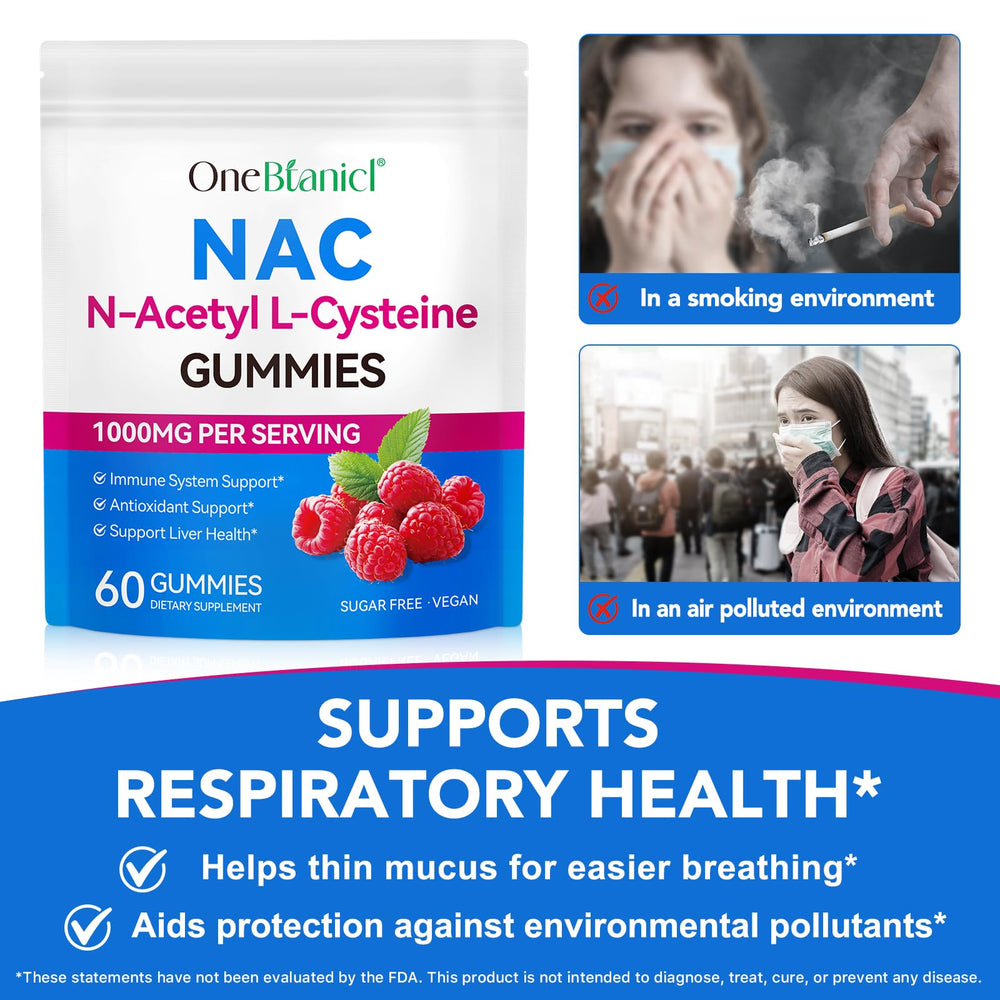 Bottle of HBIKCLYC NAC Gummies with cap opened