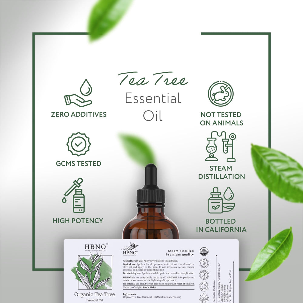 Aromatherapy scene featuring tea tree oil and fresh scent
