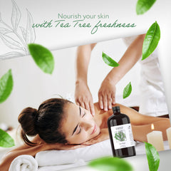 USDA Organic and cruelty-free tea tree oil bottle