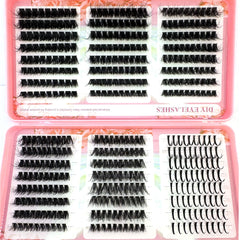 HBZGTLAD DIY eyelash bundles enable customizable application at home.