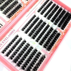 HBZGTLAD lightweight handcrafted lash clusters for reusable, professional-grade results.