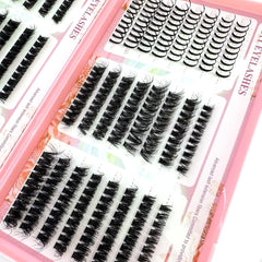 HBZGTLAD manga lash fan with D curl creates bold, spiky fairy-inspired volume.