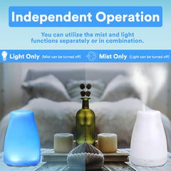 HDE diffuser with seven color LEDs offers ambient mood lighting
