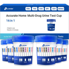 HEAL-CHECK 6-Pack 16-Panel Urine Drug Test Kit box front