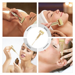Spring-loaded mechanism for buffered pressure during massage