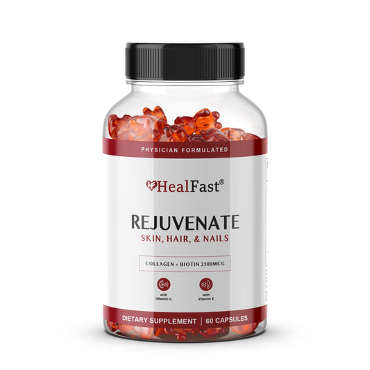HealFast Rejuvenate Collagen Gummies bottle with 60 count